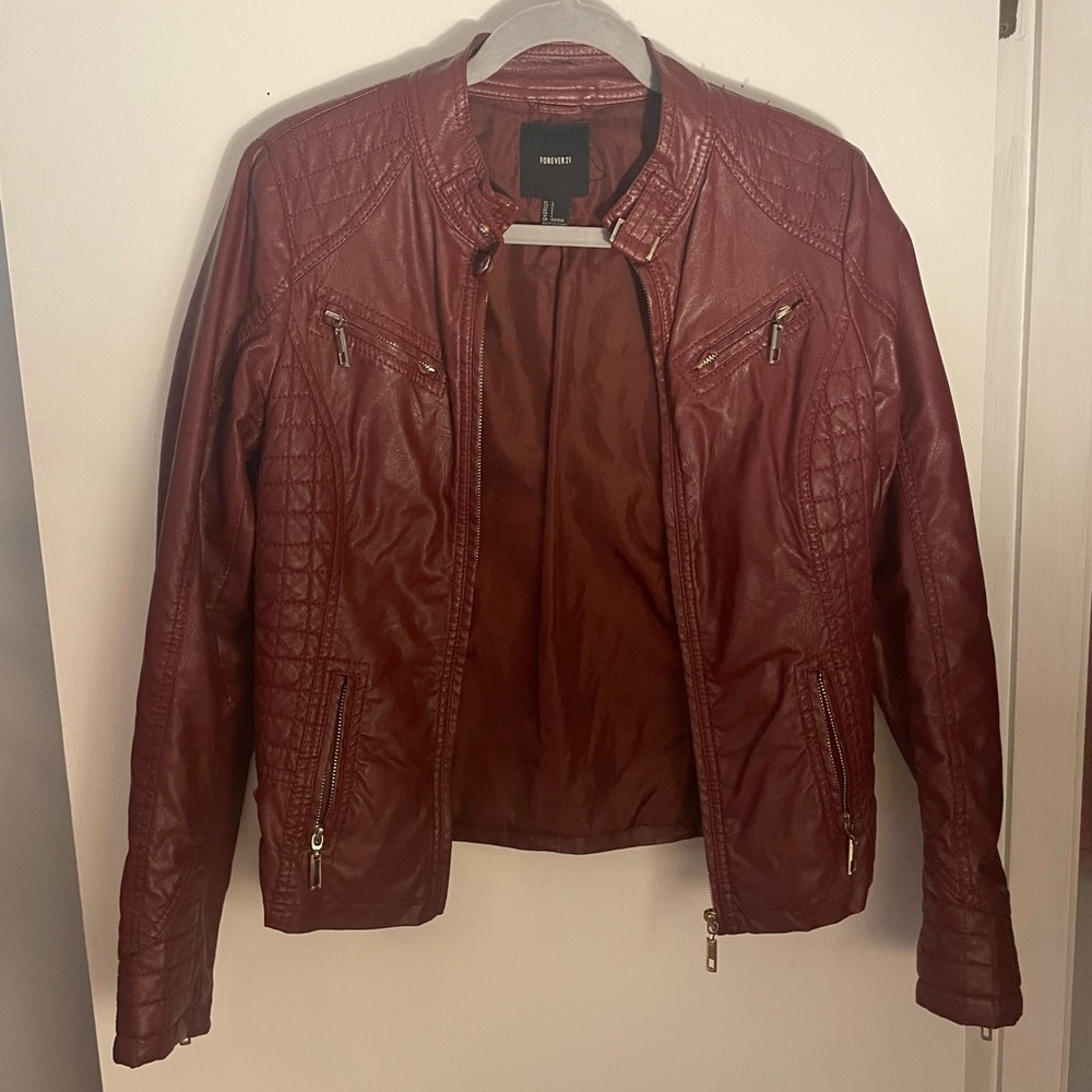 Forever 21 size small leather jacket